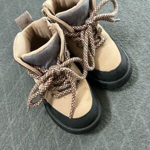 Zara Kids Beige and Black Boots
